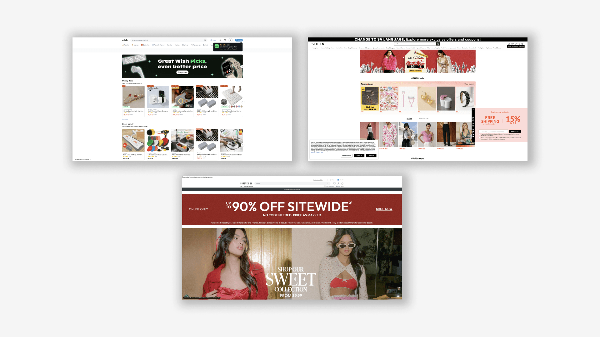 Illustrating how Maison addresses the pain points of cluttered e-commerce platforms.